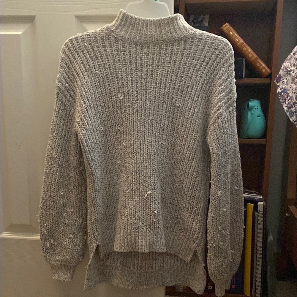 Love By Design Gray Cowl Neck Sweater